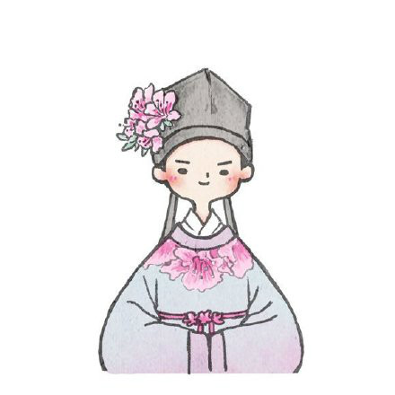 古風花卉擬人情人頭像，一組好看的手繪古風頭像