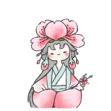 古風花卉擬人情人頭像，一組好看的手繪古風頭像