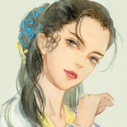 驚艷的手繪古風(fēng)頭像，古風(fēng)水彩美人頭像圖集