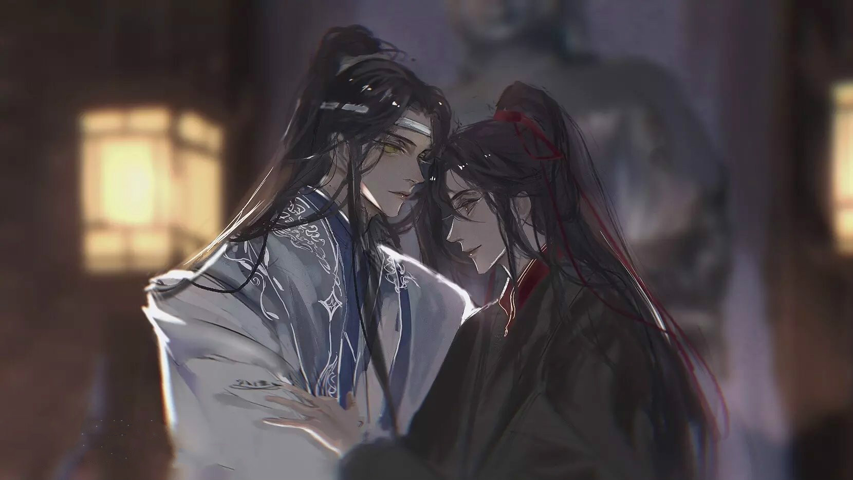 高清魔道祖師人物忘羨圖片，魏無羨藍(lán)忘機古風(fēng)人物圖集