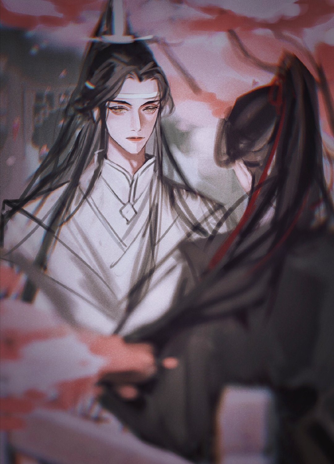 高清魔道祖師人物忘羨圖片，魏無羨藍(lán)忘機古風(fēng)人物圖集